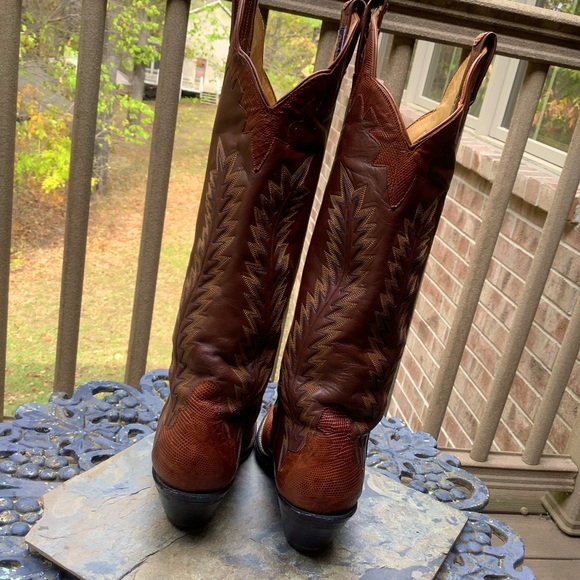 Vintage Panhandle Slim Brown Western Boots Women’s Size 6 Narrow - Picture 5 of 15